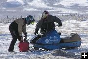 SnoJet gets refueled. Photo by Pinedale Online.