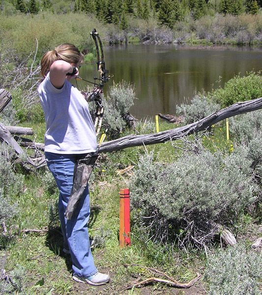 Aim low to miss the lake. Photo by Pinedale Online.