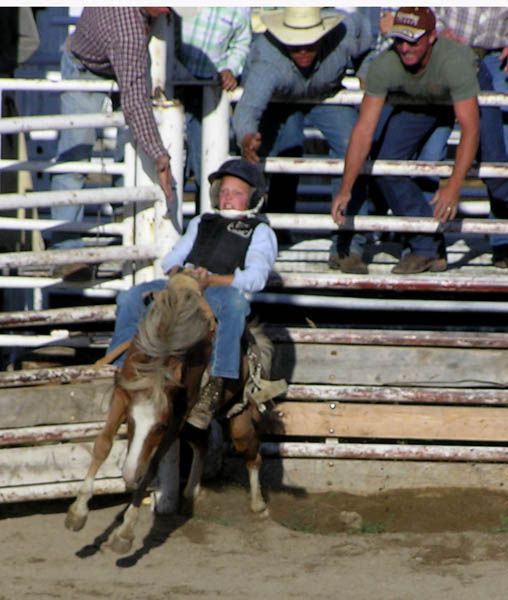 Tanner Johnson helping hands. Photo by Dawn Ballou, Pinedale Online.