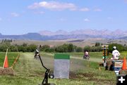 Headed down the track. Photo by Dawn Ballou, Pinedale Online.