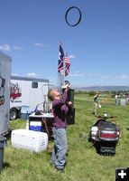 Passing the time. Photo by Dawn Ballou, Pinedale Online.