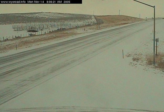 Winter Storm. Photo by WYDOT Webcam.