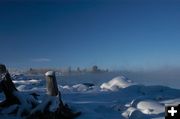 Fog over Fremont Lake. Photo by Arnold Brokling.