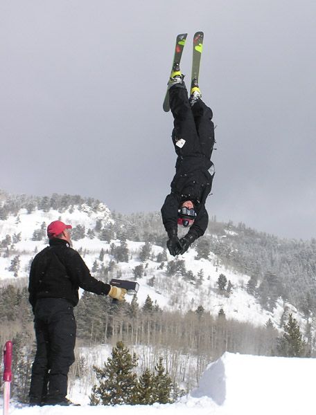 High Ski Flip. Photo by Dawn Ballou, Pinedale Online.