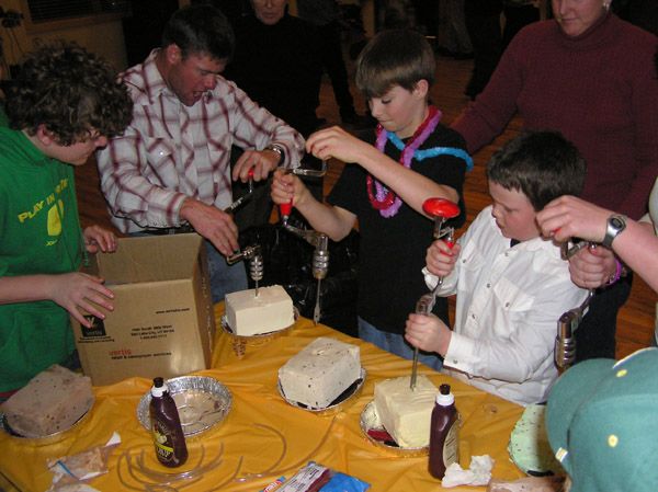 Ice Cream Drilling Contest. Photo by Dawn Ballou, Pinedale Online.