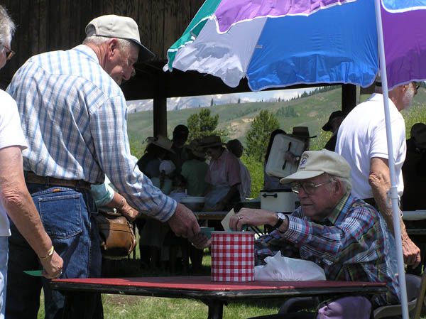 Collecting Tickets. Photo by Pinedale Online.