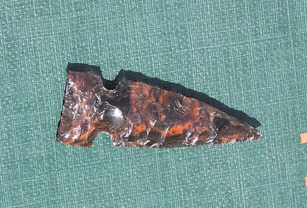 Flint Knapped Arrowhead. Photo by Pinedale Online.