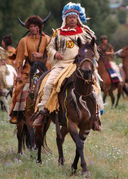 Shoshoni Indians. Photo by Clint Gilchrist, Pinedale Online.