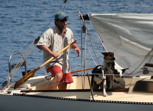 Dog Sailing. Photo by Clint Gilchrist, Pinedale Online.