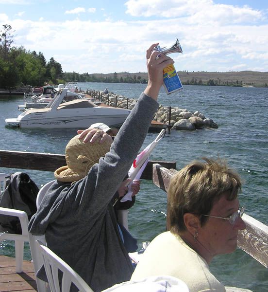 Race start horn. Photo by Dawn Ballou, Pinedale Online.