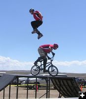 Crossover Jump. Photo by Dawn Ballou, Pinedale Online.