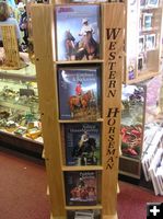 Horse training books. Photo by Dawn Ballou, Pinedale Online!.