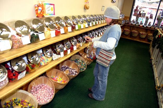 Candy delights. Photo by Pam McCulloch, Pinedale Online.