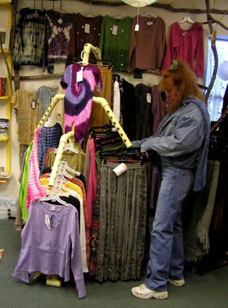 Hippie shirts & skirts. Photo by Dawn Ballou, Pinedale Online.