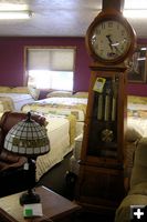 Modern Clock and Lamp. Photo by Dawn Ballou, Pinedale Online.