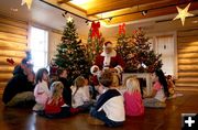 Learning Center with Santa. Photo by Pam McCulloch, Pinedale Online.