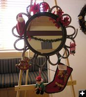 Sublette Center Horseshoe Wreath. Photo by Dawn Ballou, Pinedale Online.