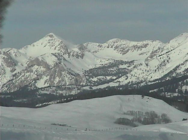 Gros Ventre Mountains. Photo by Bondurant Webcam.