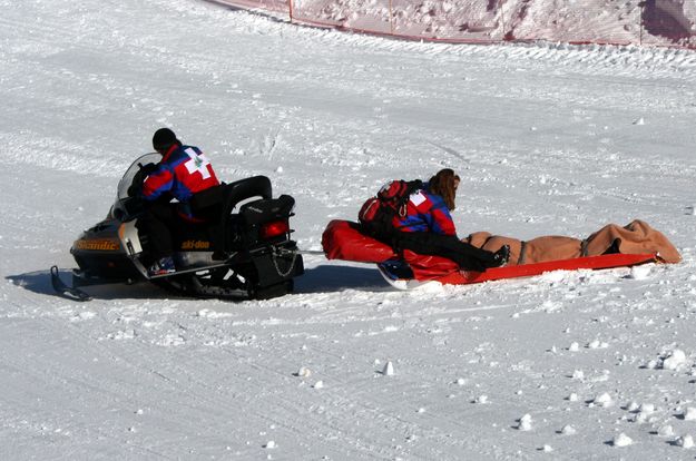 Ski Patrol. Photo by Clint Gilchrist, Pinedale Online.