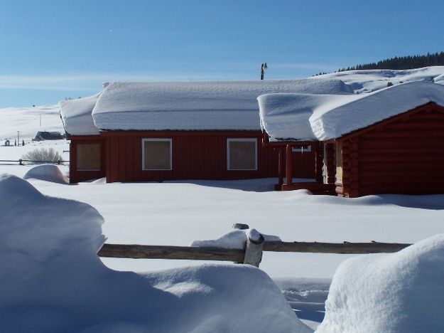 Deep snow on roof. Photo by Scott Almdale.