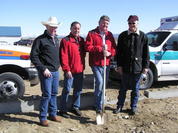 Governor and Commissioners. Photo by Dawn Ballou, Pinedale Online.