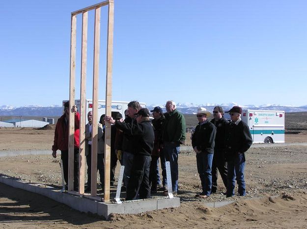 Symbolic Wall. Photo by Dawn Ballou, Pinedale Online.