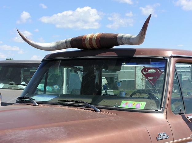 Cowboy truck. Photo by Dawn Ballou, Pinedale Online.