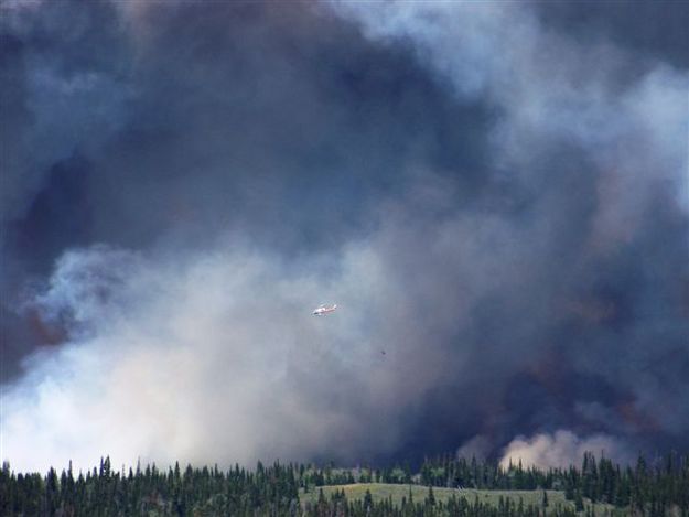 Smoke Billowing. Photo by Allene Dana.