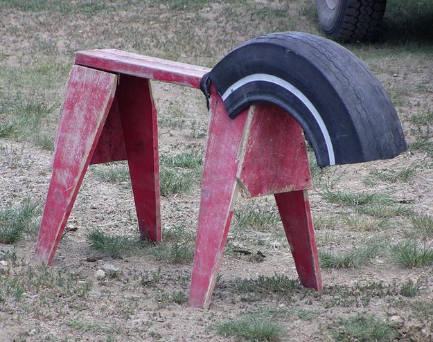 Roping dummy. Photo by Dawn Ballou, Pinedale Online.