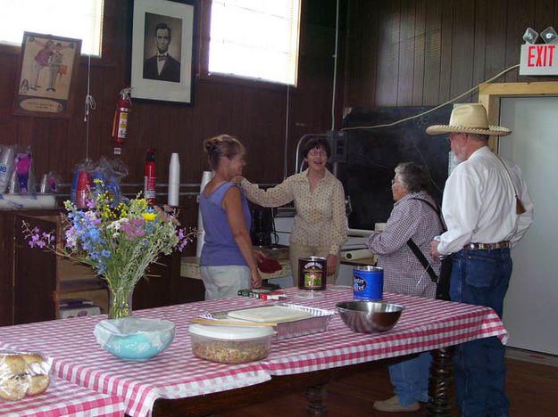 Food line. Photo by Bettina Sparrowe.