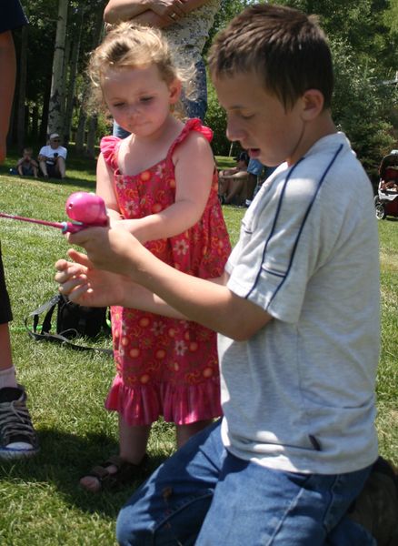 Learing to Fish. Photo by Pam McCulloch.