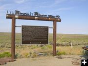 Sand Springs new sign. Photo by Sublette County Museum Board.