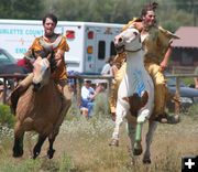 Horse Race. Photo by Clint Gilchrist, Pinedale Online.