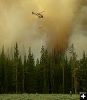 Drip torch burn. Photo by Bridger-Teton National Forest.