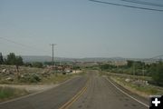 Homes at risk. Photo by Dawn Ballou, Pinedale Online.