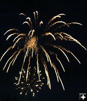 Fireworks. Photo by Pam McCulloch, Pinedale Online.