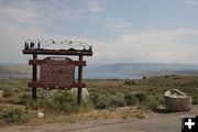 Naming Lake sign. Photo by Dawn Ballou, Pinedale Online.