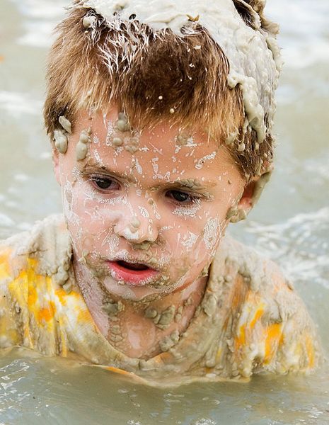 Mud Bath. Photo by Tara Bolgiano, Blushing Crow Photography.