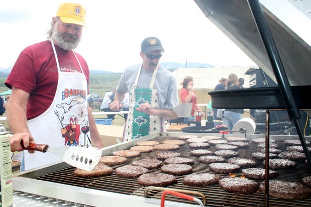 Grilling Burgers. Photo by Pam McCulloch.