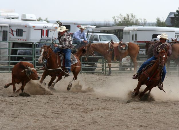 Larry Gunter & Ty Miller. Photo by Pinedale Online.