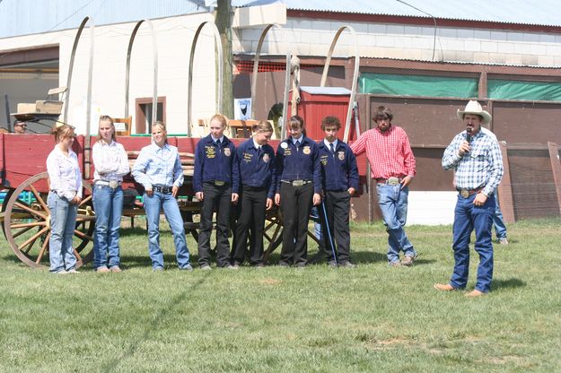 Champion Showmen. Photo by Clint Gilchrist, Pinedale Online.