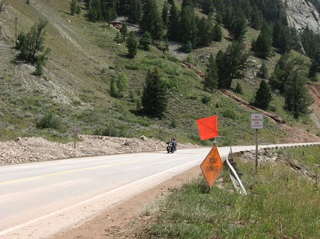 Motorcycle slide. Photo by Joy Ufford.