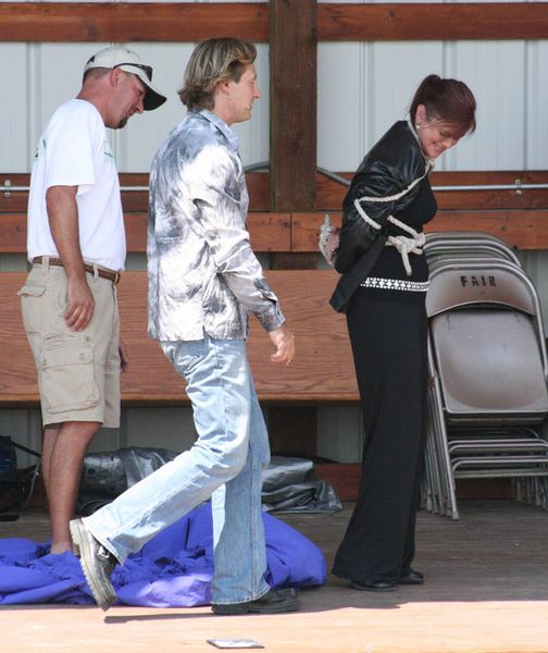 Now she has the coat. Photo by Dawn Ballou, Pinedale Online.