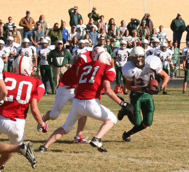 Halftime. Photo by Clint Gilchrist, Pinedale Online.