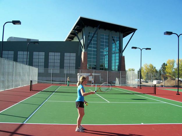 New tennis courts. Photo by Pinedale Aquatic Center.