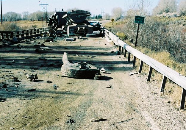 Green River Bridge. Photo by Wyoming Highway Patrol.