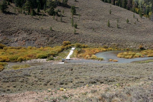 Fish Barrier. Photo by Clint Gilchrist, Pinedale Online.