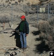 Vandal damage. Photo by Dawn Ballou, Pinedale Online.