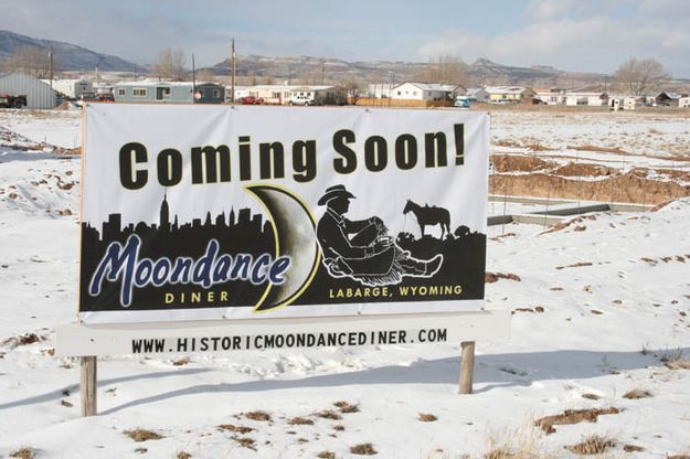 Moondance Coming Soon!. Photo by Dawn Ballou, Pinedale Online.