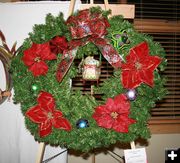 LaMere Concrete Wreath. Photo by Dawn Ballou, Pinedale Online.